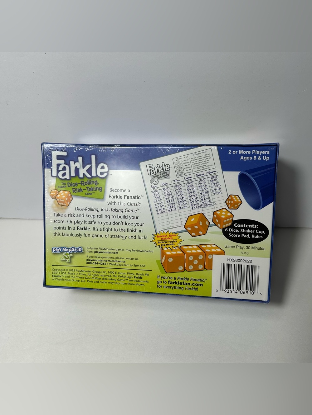 New Farkle Classic Dice Rolling Risk Taking Game Sealed Gift Holiday Party - Picture 3 of 5